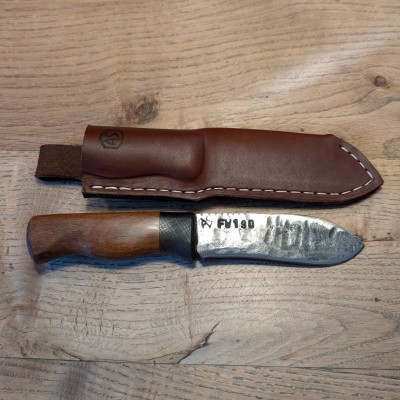 Outdoormesser/ Allzweckmesser mit Klinge aus Kopfpanzerung der Focke Wulf 190 dem Würger