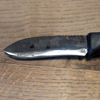 Outdoormesser/ Allzweckmesser mit Klinge aus Kopfpanzerung der Focke Wulf 190 dem Würger