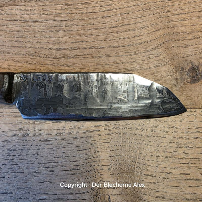 Küchenmesser/ Grillmesser aus Leopard 2 und Maser-Robinie