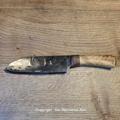 Küchenmesser/ Grillmesser aus Leopard 2 und Maser-Robinie