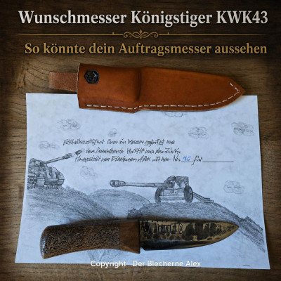 Königstiger Allzweckmesser aus der KWK 43 des 2WK