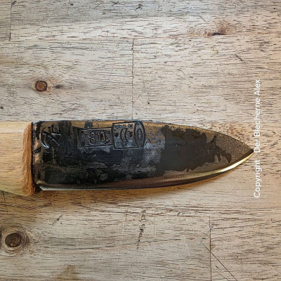 Allzweckmesser Kruppstahl Königtiger Nr.80 mit Flusseiche