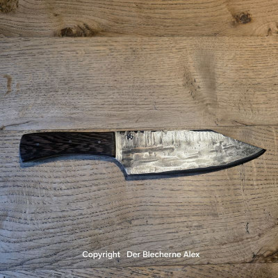 Küchenmesser/Grillmesser Wolframstahl mit Wenge