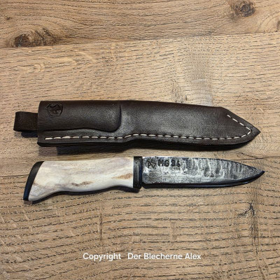 Outdoormesser/Allzweckmesser MG34 des 2WK mit Rothirsch
