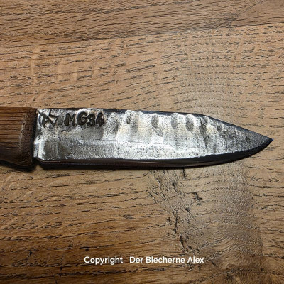 Outdoormesser/Allzweckmesser MG34 des 2WK mit Maser Robinie