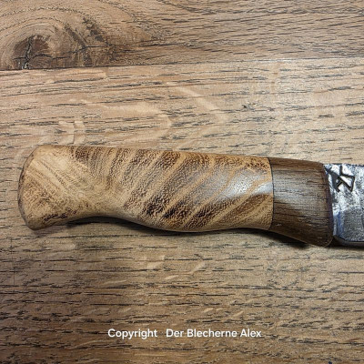 Outdoormesser/Allzweckmesser MG34 des 2WK mit Maser Robinie