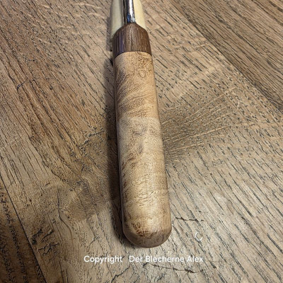 Outdoormesser/Allzweckmesser MG34 des 2WK mit Maser Robinie