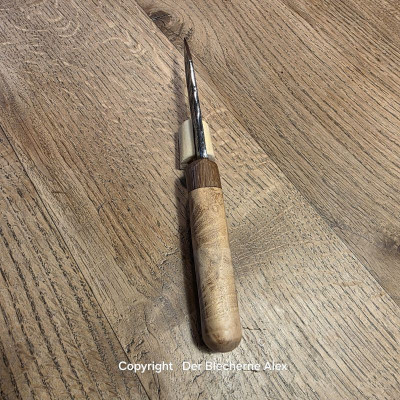 Outdoormesser/Allzweckmesser MG34 des 2WK mit Maser Robinie