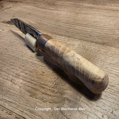 Outdoormesser/Allzweckmesser MG34 des 2WK mit Maser Robinie