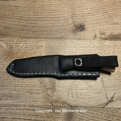 Allzweckmesser Klinge aus Leo2 Griff Zwetschge