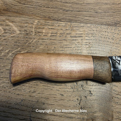 Allzweckmesser Klinge aus Leo2 Griff Zwetschge